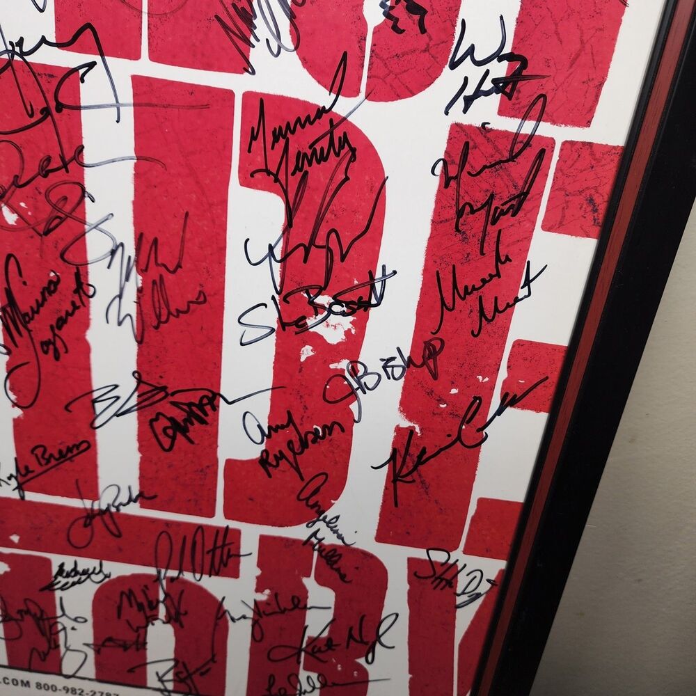 Broadway West Side Story Cast Signed Framed 2009 Olivo Cavenaugh Scaglione - Picture 8 of 13